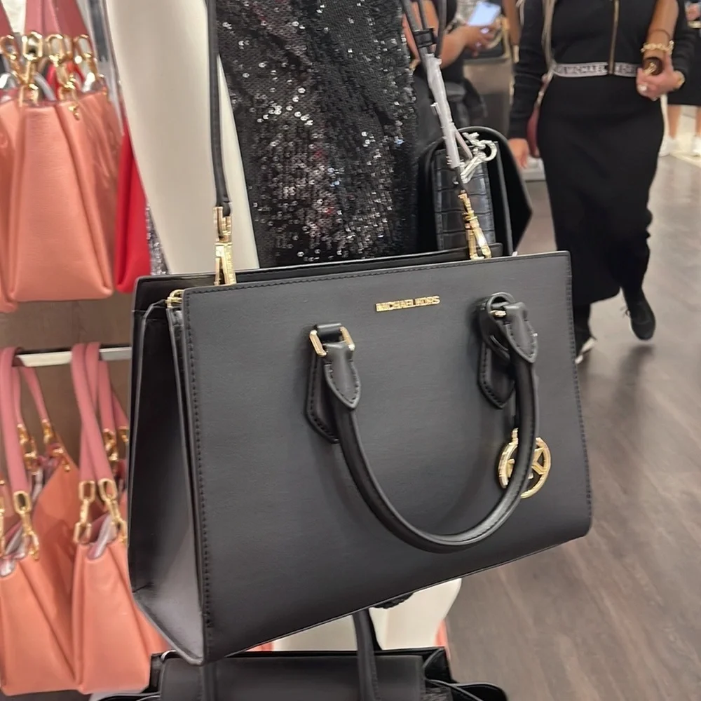 Michael Kors Sheila Medium Center Zip Satchel Crossbody Bag NWT
